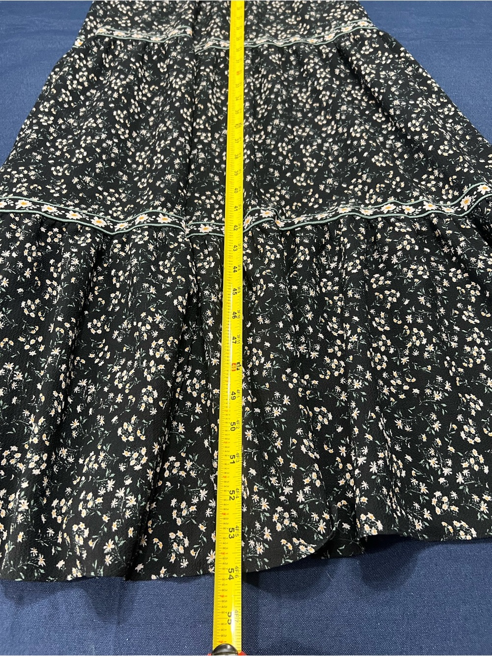 Max Studio Black Floral Tiered Maxi Dress - Picture 5 of 15